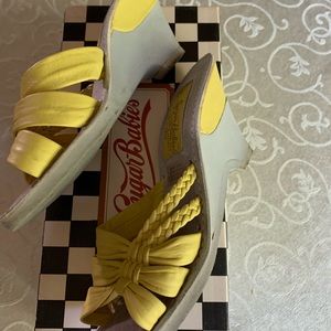 Yellow Sugar Babies Wedge Sandals